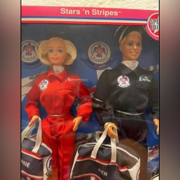 1993 Barbie Ken Doll Set Air
Force Stars N Stripes Special
Edition Thunderbirds. - Picture 2 of 4